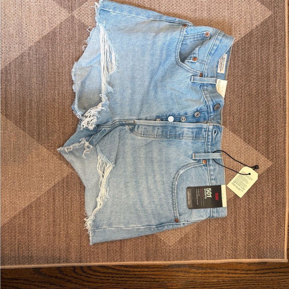 Levi's Blue Jean Shorts Distressed Cut-Off Style
